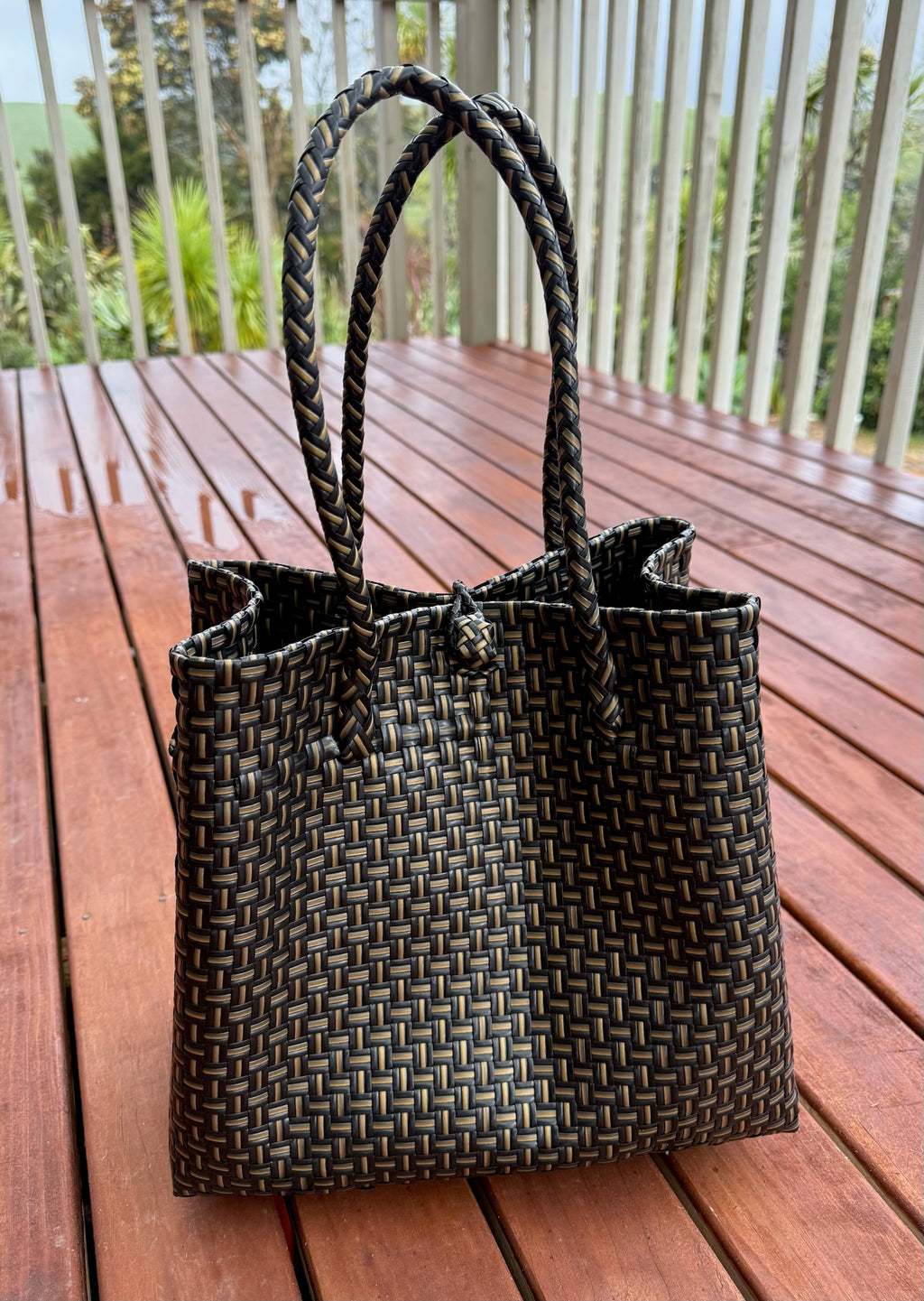Black/Bronze Tote Bag image 2