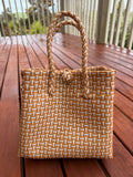 Beige / White Tote Bag image 0