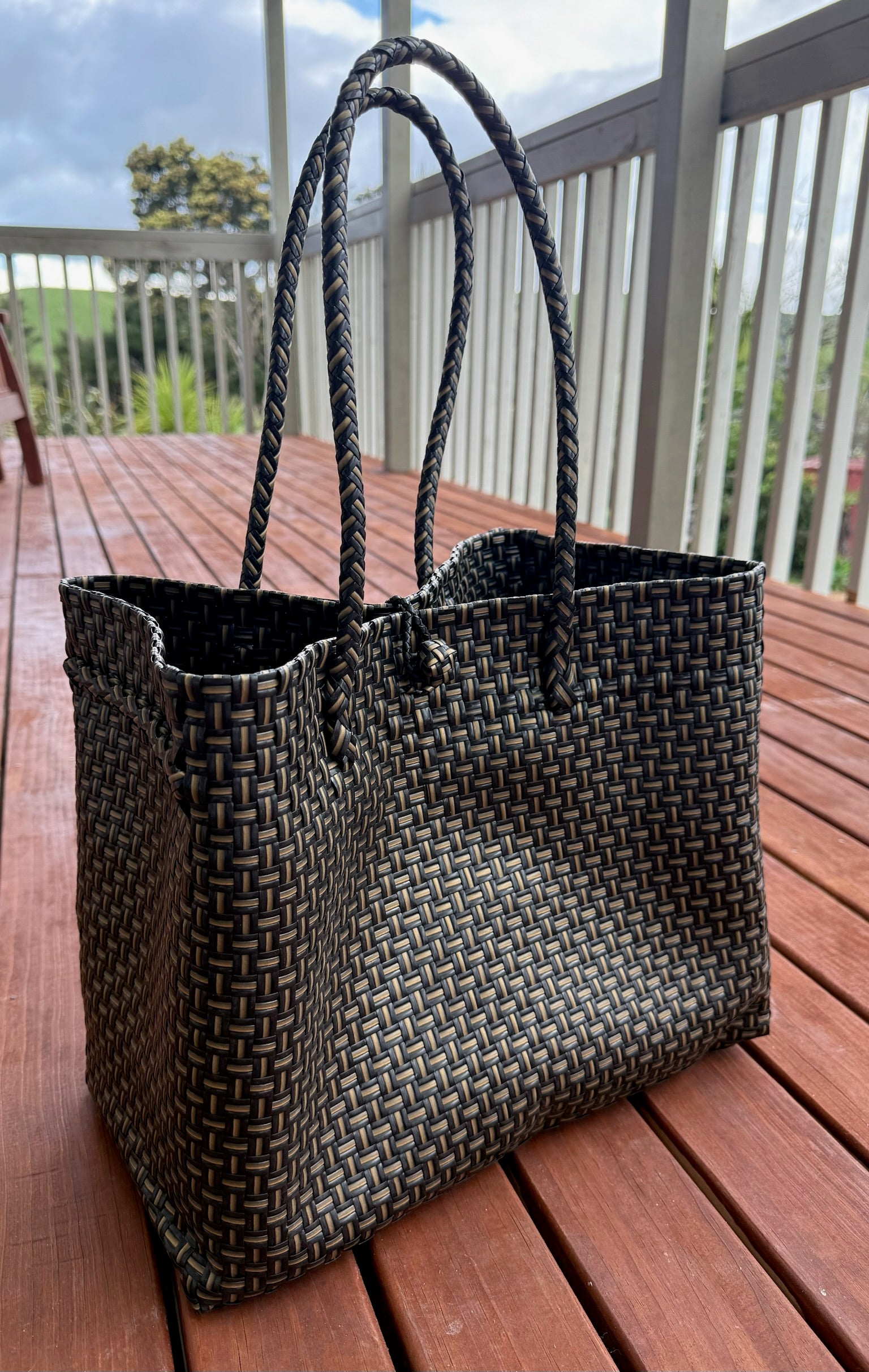 Black/Bronze Tote Bag image 1