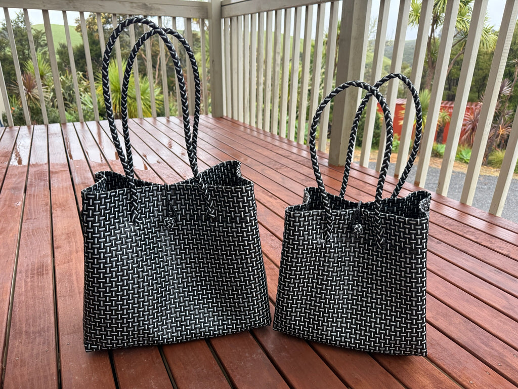 Black / White Tote Bag image 0