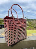 Pink / Black Chequered Picnic Bag image 0