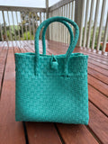 Teal Single Colour Tote Bag image 0