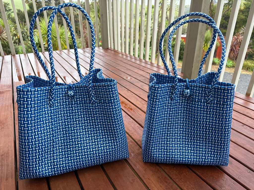 Blue/White Tote Bag image 0